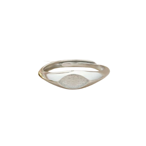 Unique Marquise pet memorial ring - horizontal marquise bezel