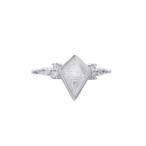 Kite pet memorial ring with cz stones