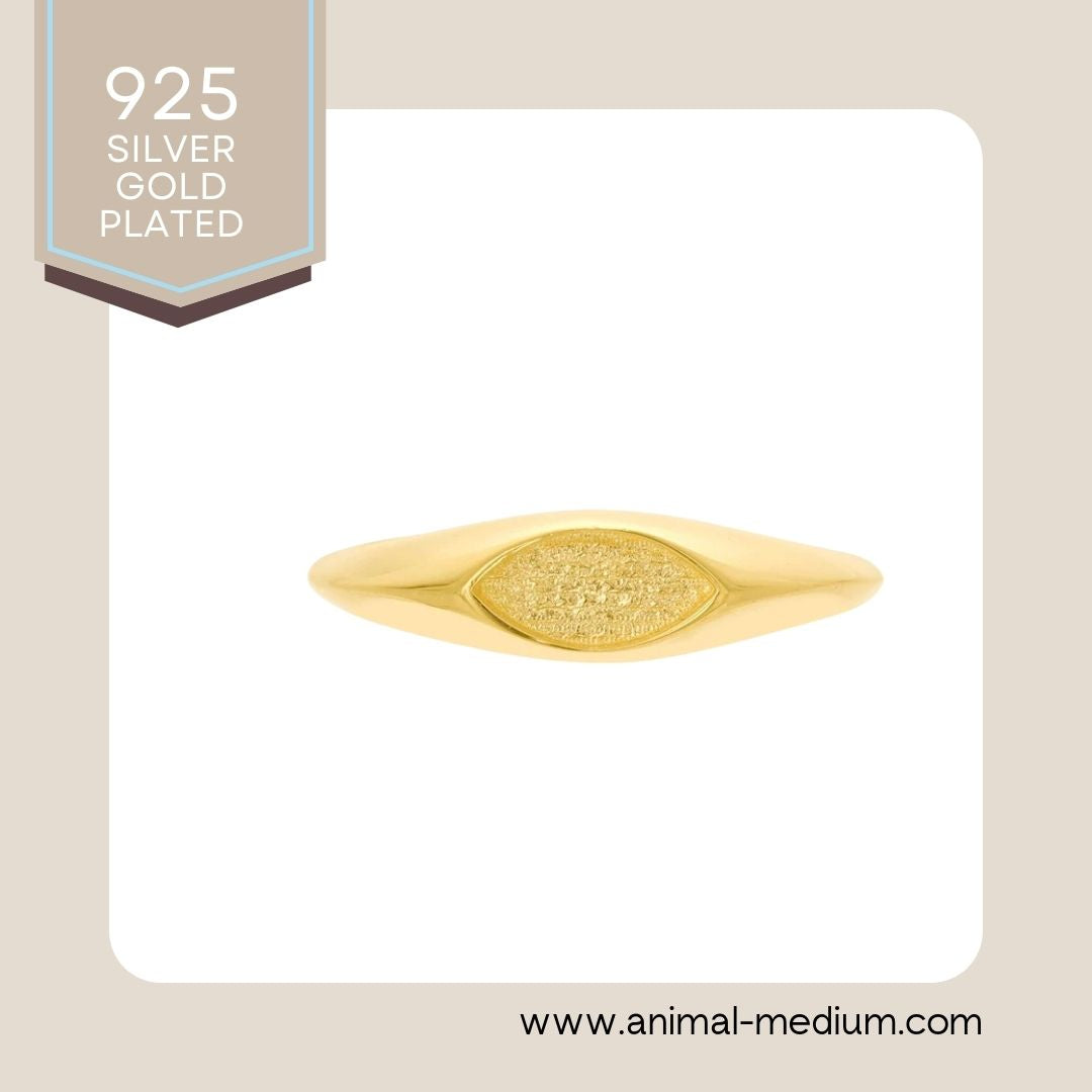 Unique Marquise pet memorial ring - horizontal marquise bezel