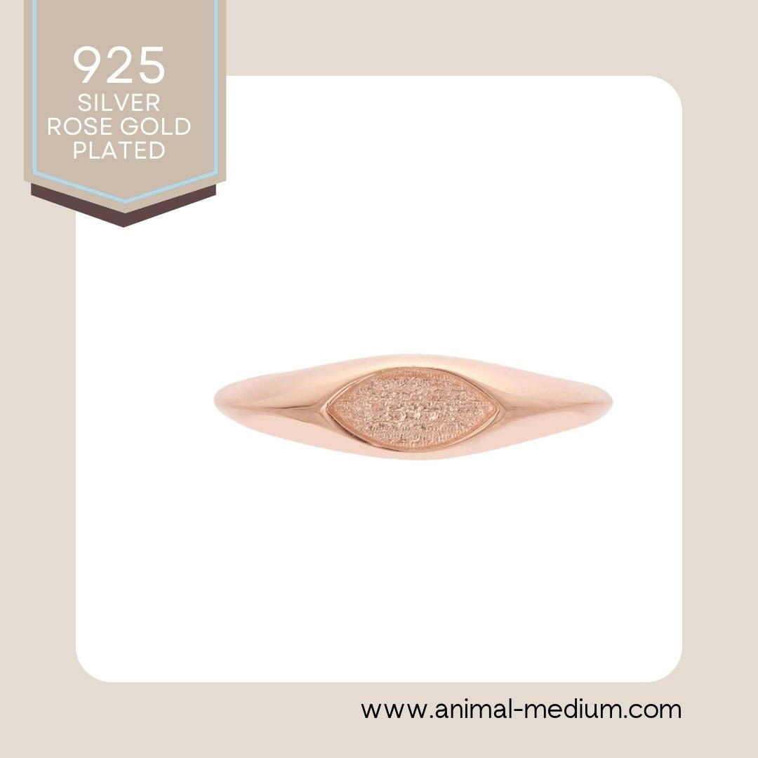 Unique Marquise pet memorial ring - horizontal marquise bezel