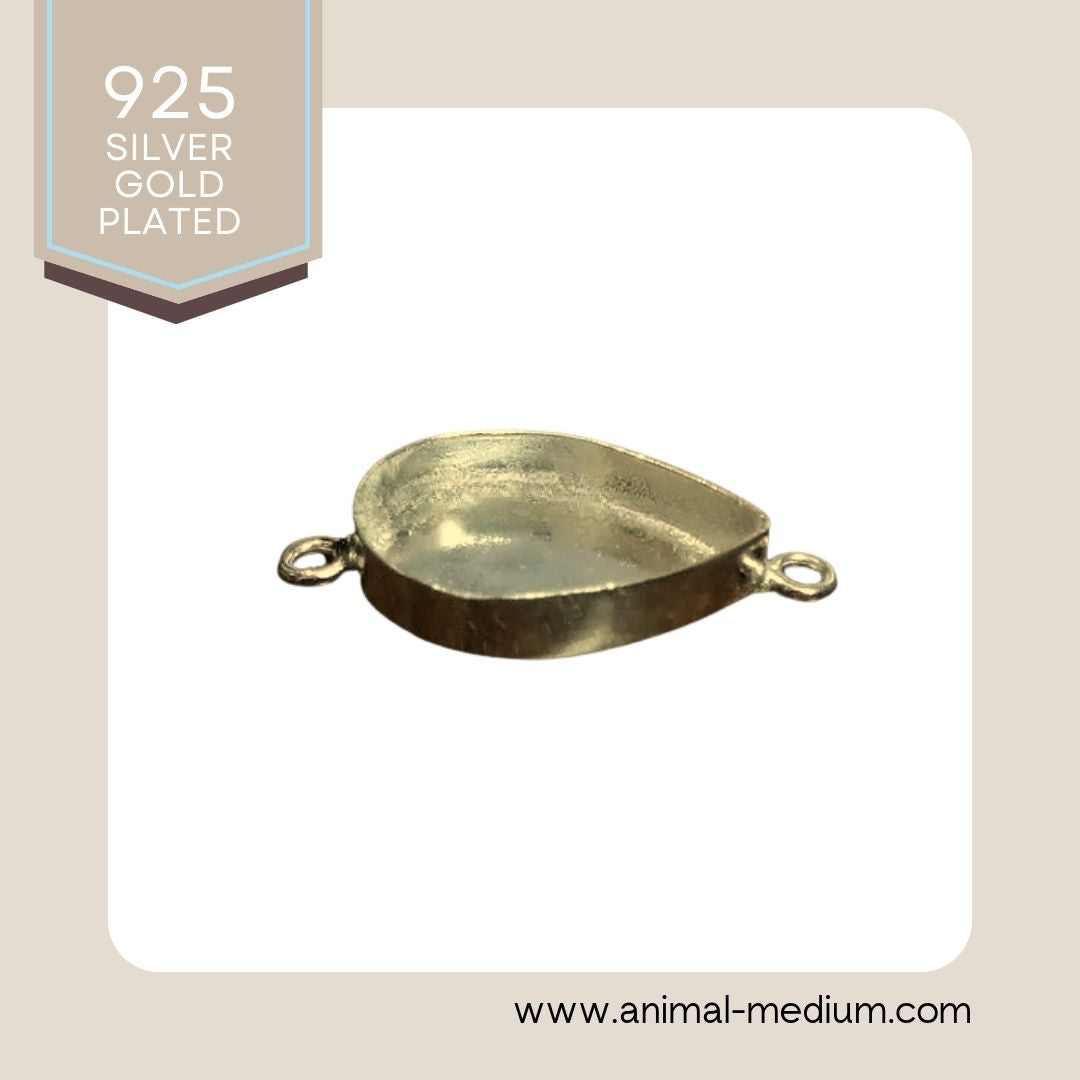 Pear pet memorial charm for bracelet